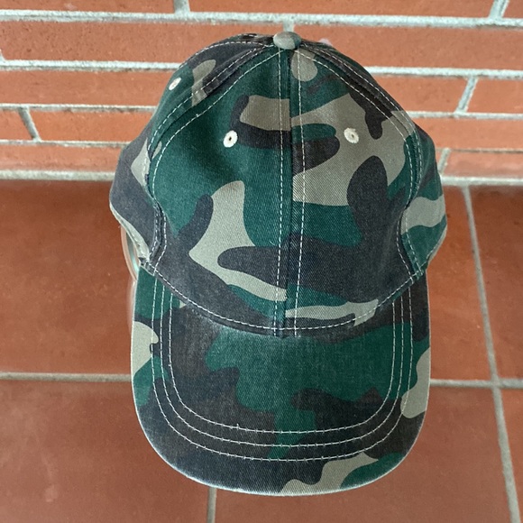 New Camo Hat, Camouflage Green Baseball Cap - Picture 2 of 6